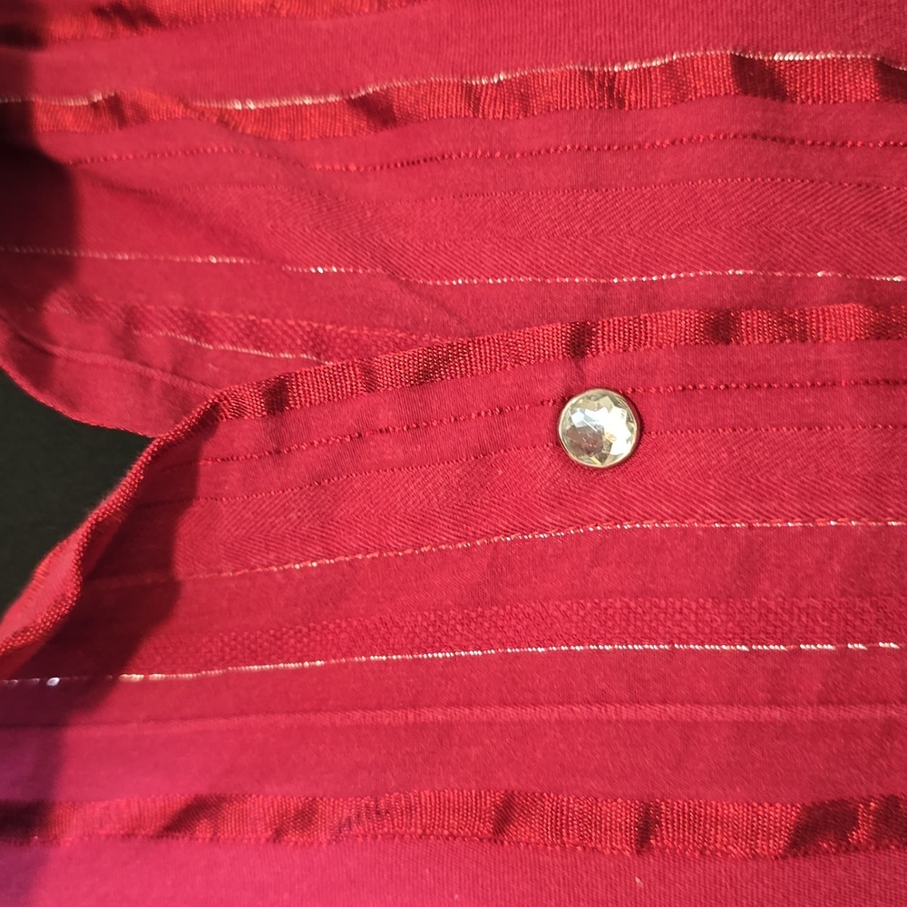 Gitano Y2K Red 3/4 Sleeve Top 18/20 - Picture 2 of 5